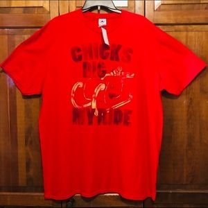Ugly Christmas 🎄 T-Shirt, Chicks Dig My Ride, XL, NWT